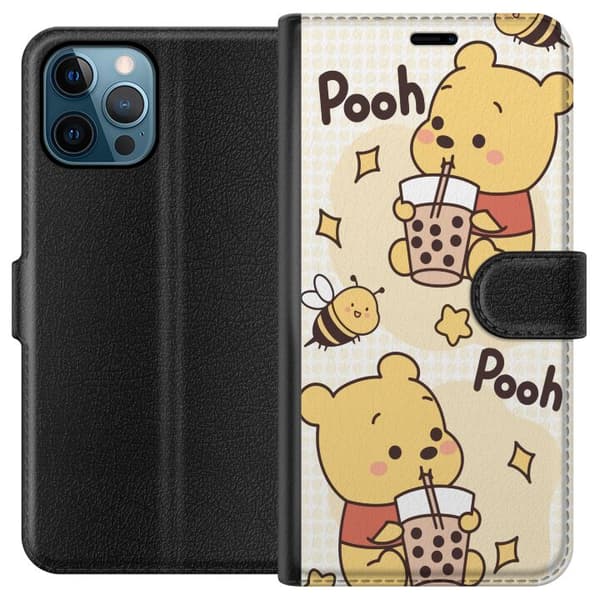 Apple iPhone 12 Pro Max Tegnebogsetui Nalle Pooh-stil - klassisk bjørnemotiv i en ny fortolkning