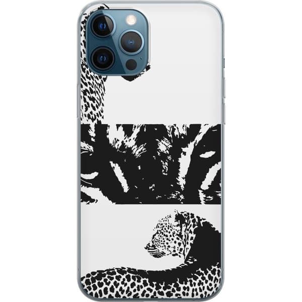 Apple iPhone 12 Pro Gjennomsiktig deksel Leopard Faces