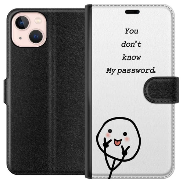 Apple iPhone 13 mini Tegnebogsetui Du Kender Ikke Mit Adgangskode