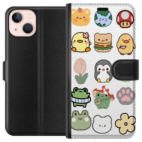 Apple iPhone 13 mini Tegnebogsetui Kawaii Friends