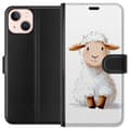 Miniatyrbild 1 av 3: Apple iPhone 13 mini Plånboksfodral Sött Lamm – tecknad stil för barn & babyprodukter