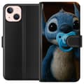 Miniatyrbild 1 av 3: Apple iPhone 13 mini Plånboksfodral Stitch & Napp – babytema med söt karaktär