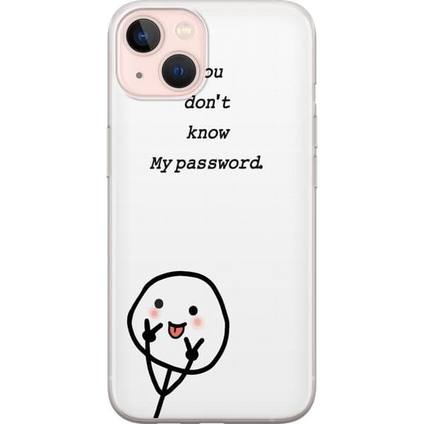 Apple iPhone 13 mini Gennemsigtig cover Du Kender Ikke Mit Adgangskode