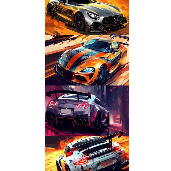 Apple iPhone 13 Pro Lompakkokotelo Ralli kuume - vauhdikas teema ralliautoilla