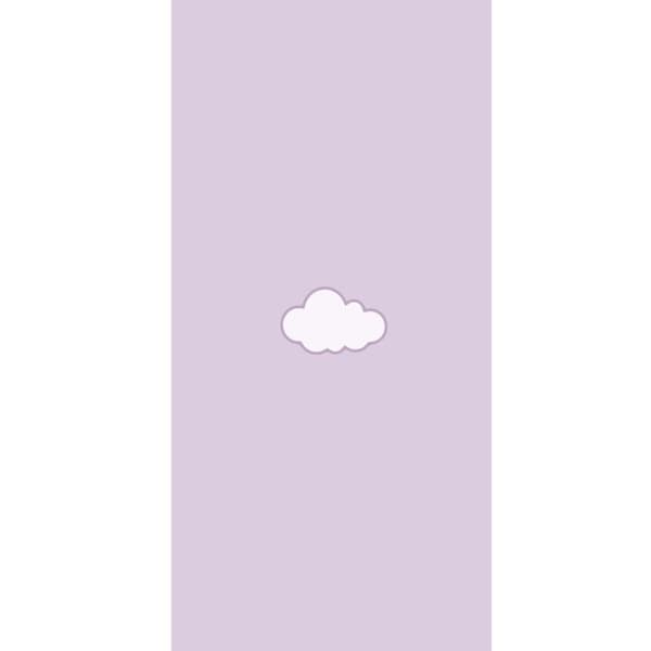 Apple iPhone 13 Pro Lommeboketui Lilla Sky - minimalistisk sky på en lilla bakgrunn