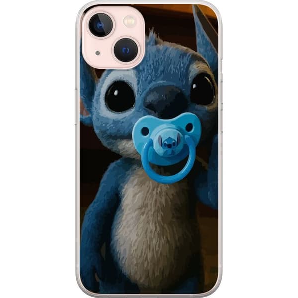 Apple iPhone 13 mini Gennemsigtig cover Stitch & Napp - babytema med sød karakter