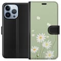 Miniatyrbilde 1 av 4: Apple iPhone 13 Pro Lommeboketui Prestekrager - blomstrete mønster i svensk sommerstil
