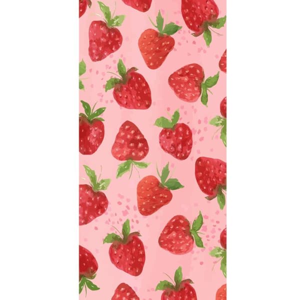 Apple iPhone 13 Pro Lommeboketui Jordbærdrømmer - Retro-stil jordbærmønster