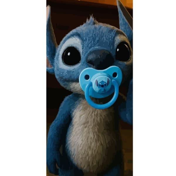 Apple iPhone 13 Pro Lompakkokotelo Stitch & Napp - vauvateema söpöllä hahmolla