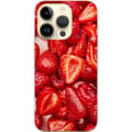 Miniatyrbillede 1 af 3: Apple iPhone 14 Pro Gennemsigtig cover Jordbærmønster - sødt motiv med sommerstemning
