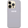 Miniatyrbillede 1 af 3: Apple iPhone 14 Pro Gennemsigtig cover Lilla Blomminimalisme - stilfuldt blomstermotiv på lilla baggrund