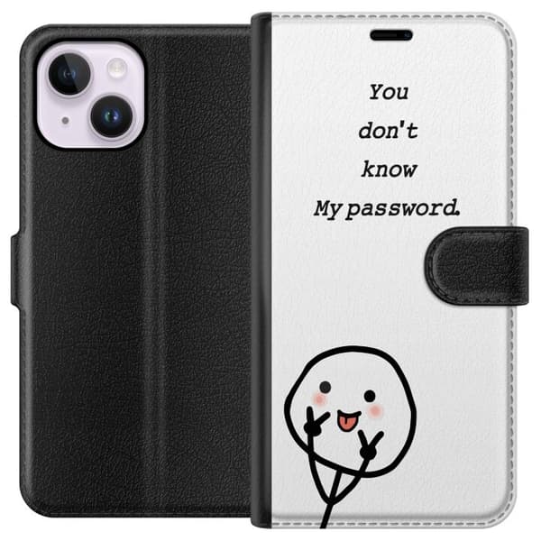 Apple iPhone 14 Plus Tegnebogsetui Du Kender Ikke Mit Adgangskode