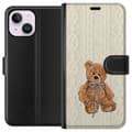 Miniatyrbillede 1 af 3: Apple iPhone 14 Plus Tegnebogsetui Lille Teddy – klassisk teddy i enkel design