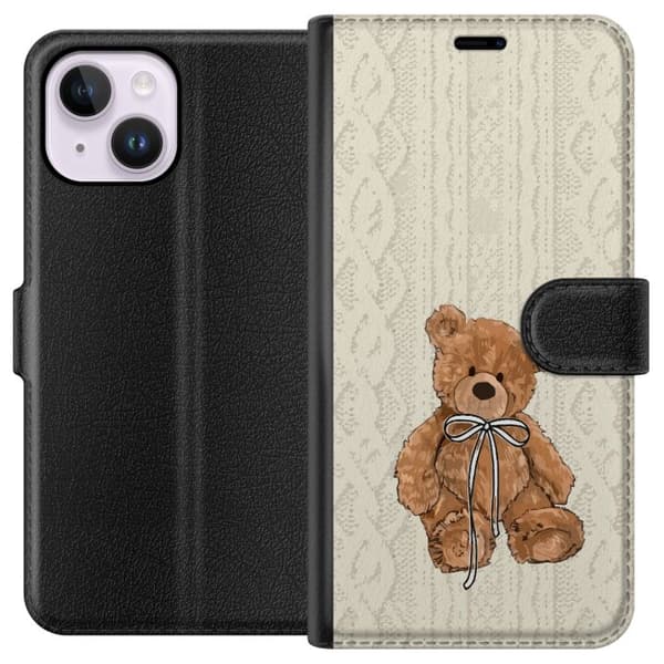 Apple iPhone 14 Plus Tegnebogsetui Lille Teddy – klassisk teddy i enkel design