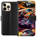 Miniatyrbilde 1 av 3: Apple iPhone 14 Pro Max Lommeboketui Rallyfeber - intensivt motiv med rallybiler