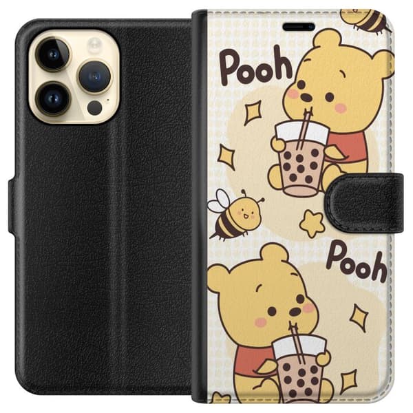 Apple iPhone 14 Pro Max Lommeboketui Nalle Pooh stil - klassisk bjørnemotiv i en ny tolkning
