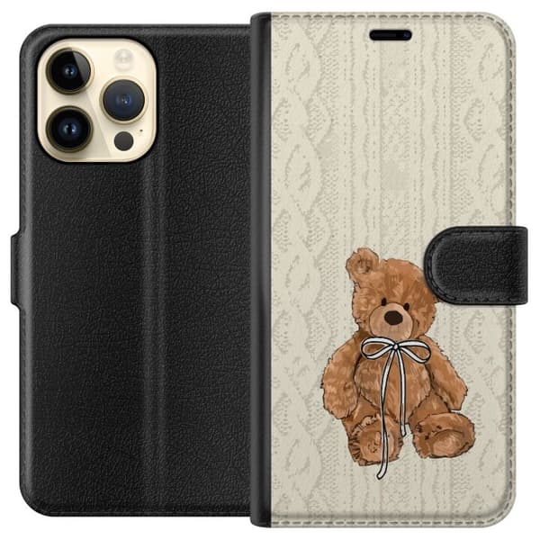Apple iPhone 14 Pro Max Lommeboketui Liten Bamse – klassisk bamse i enkel design