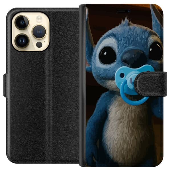 Apple iPhone 14 Pro Max Lommeboketui Stitch & Napp - babytema med søt karakter