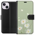 Miniatyrbild 1 av 3: Apple iPhone 15 Plånboksfodral Prästkragar – blommigt mönster i svensk sommarstil