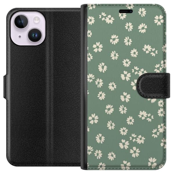 Apple iPhone 15 Plånboksfodral Blomsterdröm – färgglatt blommönster