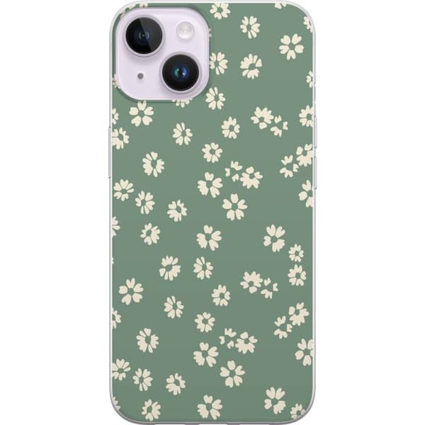 Apple iPhone 15 Plus Gjennomsiktig deksel Blomsterdrøm - Fargerikt Blomstermønster