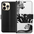 Miniatyrbillede 1 af 3: Apple iPhone 15 Pro Max Tegnebogsetui Leopard Faces