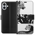 Pikkukuva 1 / 3: Apple iPhone 16 Plus Lompakkokotelo Leopard Faces