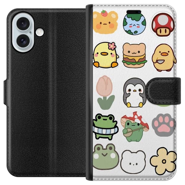 Apple iPhone 16 Plus Tegnebogsetui Kawaii Friends