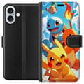 Miniatyrbillede 1 af 3: Apple iPhone 16 Plus Tegnebogsetui Pocket Creatures - inspireret af Pokémon uden at nævne navnet
