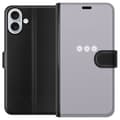 Pikkukuva 1 / 3: Apple iPhone 16 Plus Lompakkokotelo Lila Blomminimalismi - tyylikäs kukkakuva lila taustalla