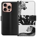 Miniatyrbilde 1 av 3: Apple iPhone 16 Pro Lommeboketui Leopard Faces