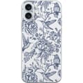 Miniatyrbillede 1 af 3: Apple iPhone 16 Plus Gennemsigtig cover Blomster & Fugle - Romantisk Vintage-stil Mønster