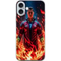 Pikkukuva 1 / 3: Apple iPhone 16 Plus Läpinäkyvä kuori Ronaldo Inferno - jalkapallolegenda liekeissä