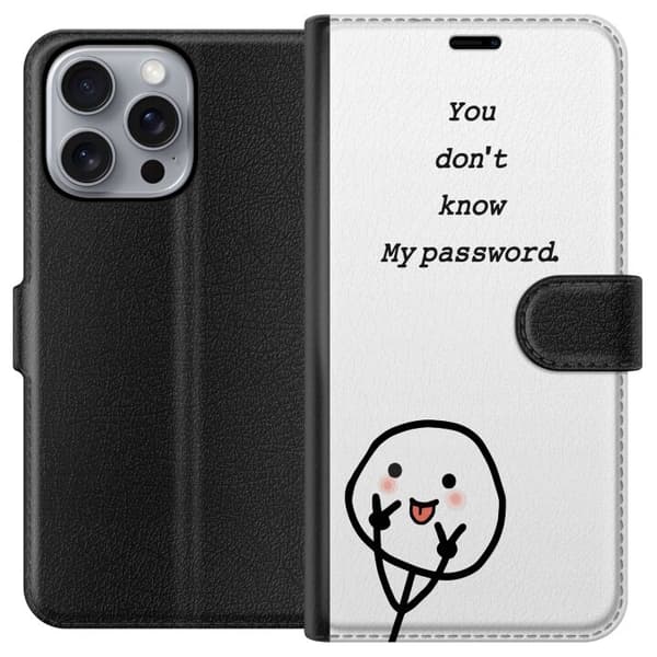 Apple iPhone 16 Pro Max Tegnebogsetui Du Kender Ikke Mit Adgangskode