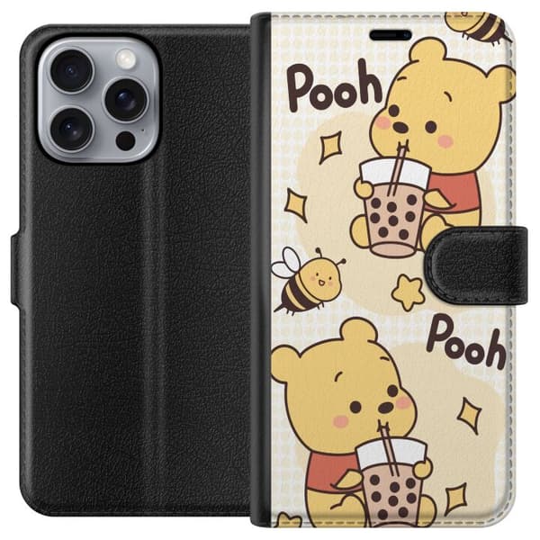 Apple iPhone 16 Pro Max Tegnebogsetui Nalle Pooh-stil - klassisk bjørnemotiv i en ny fortolkning