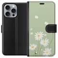 Miniatyrbillede 1 af 3: Apple iPhone 16 Pro Max Tegnebogsetui Præstekraver - blomstret mønster i svensk sommerstil