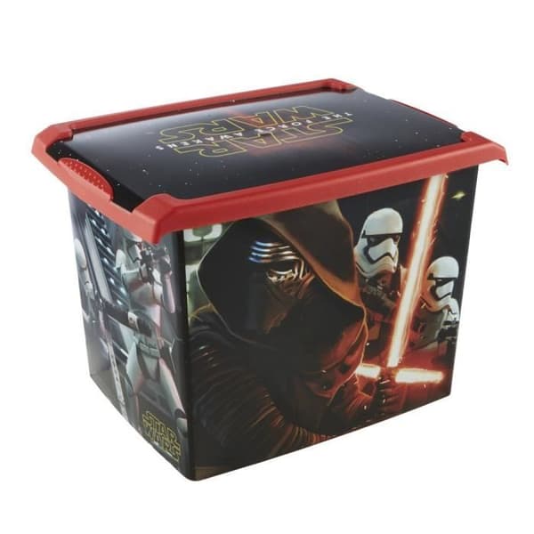 Keeeper Star Wars Förvaringsbox med Lock, 39 x 29 x 27 CM, 20,5 L, Filip, Svart
