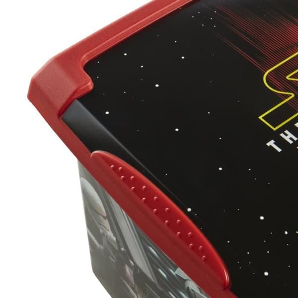 Keeeper Star Wars Förvaringsbox med Lock, 39 x 29 x 27 CM, 20,5 L, Filip, Svart