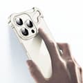 Miniatyrbillede 2 af 6: INF Unikt metalrammeetui + linsefilm til iPhone 12 Sølv