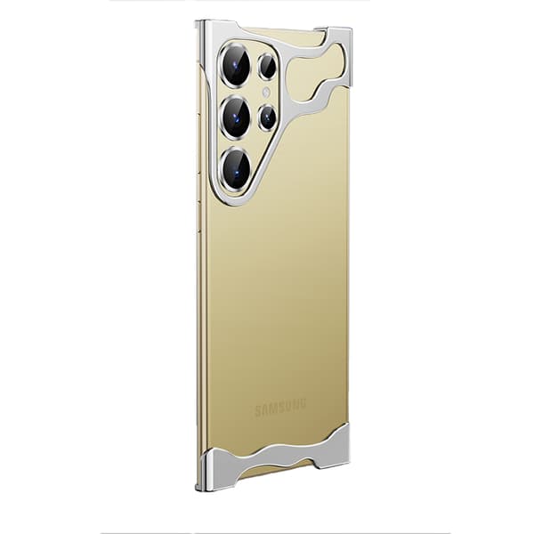 INF Unikt metalrammeetui + linsefilm til Samsung S23 Ultra