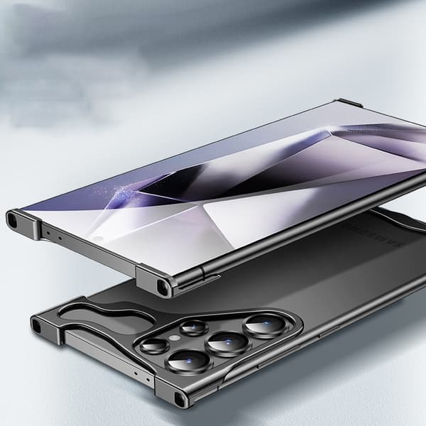 INF Unikt metallrammedeksel + linsefilm for Samsung S24 Ultra