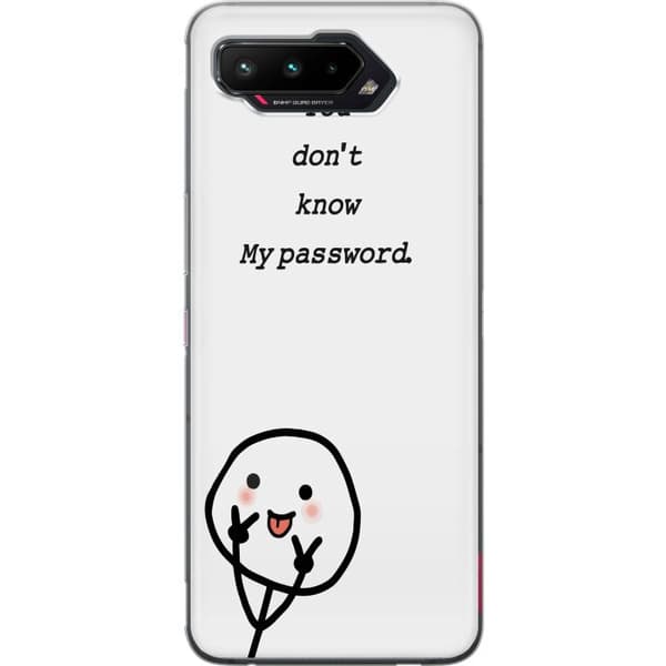Asus ROG Phone 5 Gennemsigtig cover Du Kender Ikke Mit Adgangskode