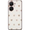 Miniatyrbillede 1 af 3: Asus Zenfone 9 Gennemsigtig cover Teddybaggrund - søde teddybjørne mod en blød baggrund