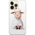 Pikkukuva 1 / 3: Apple iPhone 15 Pro Max Läpinäkyvä kuori Suloinen Lammas - lasten ja vauvan tuotteita sarjakuvatyyliin