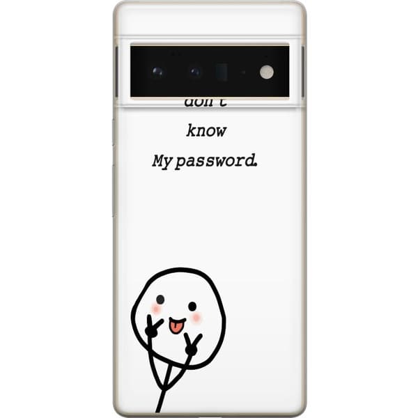 Google Pixel 6 Pro Gennemsigtig cover Du Kender Ikke Mit Adgangskode