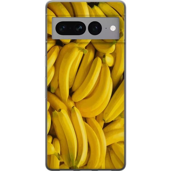 Google Pixel 7 Pro Gennemsigtig cover Banan mønster
