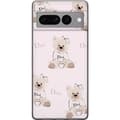 Miniatyrbild 1 av 3: Google Pixel 7 Pro Genomskinligt Skal Teddy Dior Vibes – lyxig nalle i fashionstil