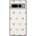 Miniatyrbilde 1 av 3: Google Pixel 7 Pro Gjennomsiktig deksel Teddybakgrunn - søte teddybjørner mot en myk bakgrunn