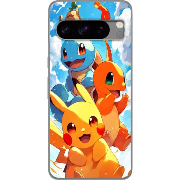 Google Pixel 8 Pro Gennemsigtig cover Pocket Creatures - inspireret af Pokémon uden at nævne navnet