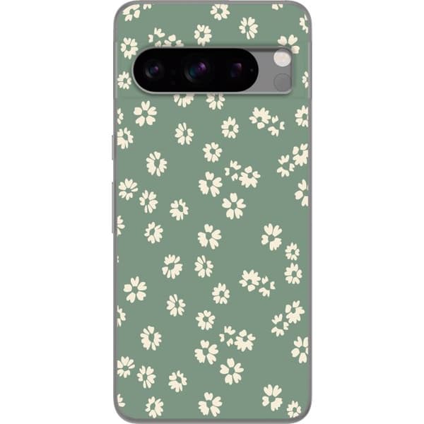 Google Pixel 8 Pro Gennemsigtig cover Blomsterdrøm - Farverigt Blomstermønster